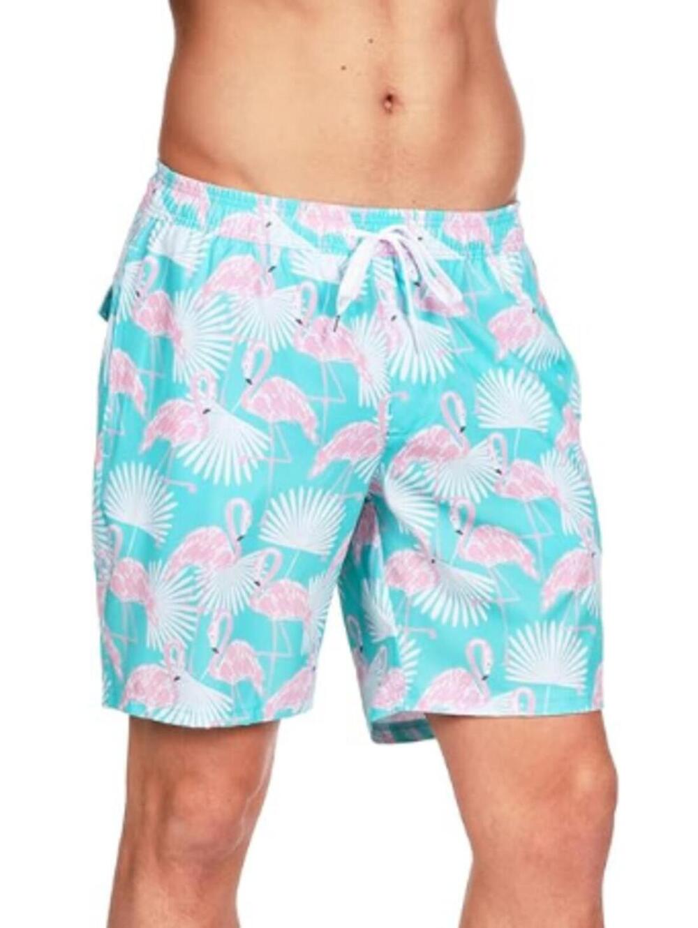 NWT Tipsy Elves Men's Flamingo Swim Trunks Size Large - Picture 2 of 6